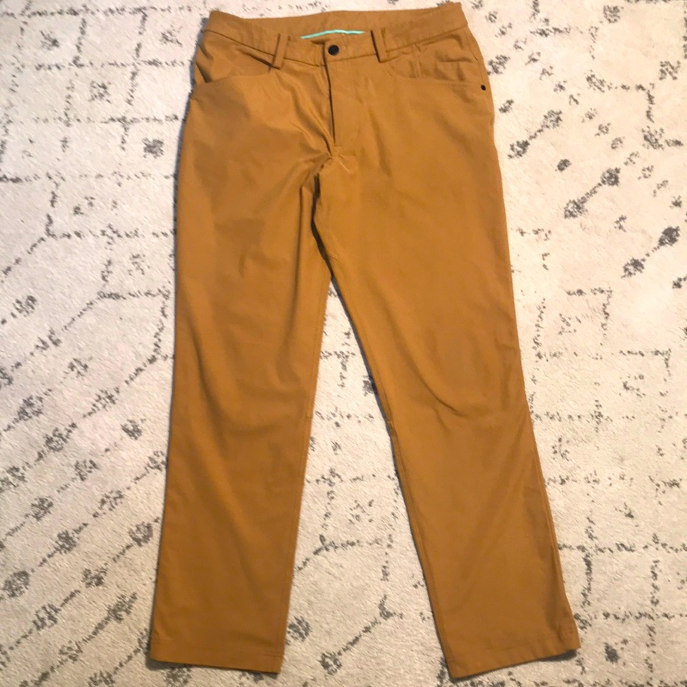 Lululemon Men’s Classic Fit Pant Ocher 34x30